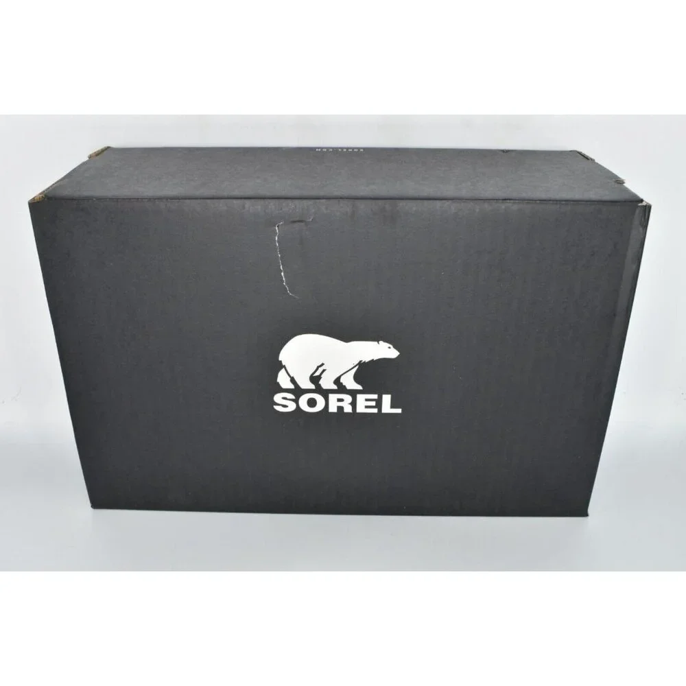 Sorel Womens Size 7.5 Viibe White Black Sea Salt Gum Slip On Croc Embossed Clogs - Picture 11 of 12